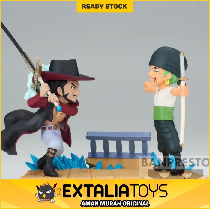 ONE PIECE WORLD COLLECTABLE FIGURE LOG STORIES -RORONOA ZORO & DRACULE MIHAWK- ONE PIECE WORLD COLLECTABLE FIGURE LOG STORIES -RORONOA ZORO & DRACULE MIHAWK-
